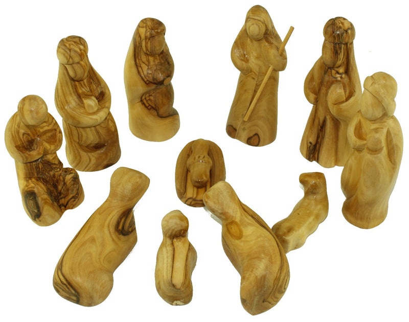 Olive Wood Nativity Set- Modern Style