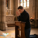 Holy Land Market Olive Wood Rosary with Soil from Bethlehem - with certificate and velvet bag