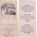 Eastern style Olive wood Crucifix with Mother of Pearls with Certificate (60cm / 23.5 inches, Cross is 5cm or 2 inches)