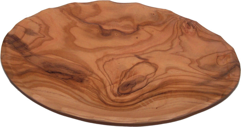 Hand Carved Olive Wood Oval Bowl / Plate (8 x 4 Inches) - Asfour Outlet Trademark