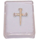 3 Nails of our Lord Silver Cross pendant - Small ( 2 cm OR 0.8 inch ) chain not included