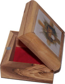 Caja de Primera Comunión del Mercado de Tierra Santa - Caja de rosario - Madera de olivo de Belén