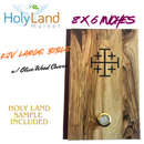 Holy Land Market Olive Wood covered Millennium Bible with 'Jerusalem Stones' Or Incense ~ Red-Letter King James Version of The Old and The New Testament