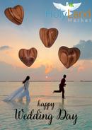 Corazones entrelazados de Madera de Olivo – Hecho a Mano en Belén por Artesanos Cristianos | Símbolo de Amor Eterno, Unidad y Fe | Regalo Perfecto para Bodas, Aniversarios o San Valentín (2.25 Pulgadas)