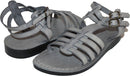 Holy Land Market Men/Women Biblical Jesus Leather Sandals/Slides From Jerusalem (Jeremiah Grey Style)