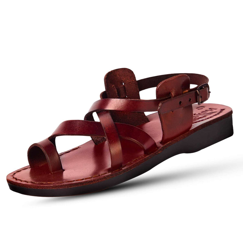 Sandalias/Deslizadores de cuero de Jesús Bíblico para hombres/mujeres del Mercado de Tierra Santa (Jesús - Estilo I)