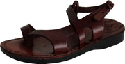 Sandalias/deslizadores de cuero bíblicas para hombres/mujeres de Jesús del Mercado de Tierra Santa desde Jerusalén (Estilo María Magdalena I)