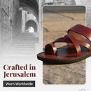 Holy Land Market Men/Women Biblical Jesus Leather Sandals/Slides From Jerusalem (Shepherd's Field II)