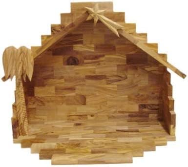 Holy Land Market Deluxe Olive Wood Nativity Set- Hand Carved in Bethlehem, the Holy Land.