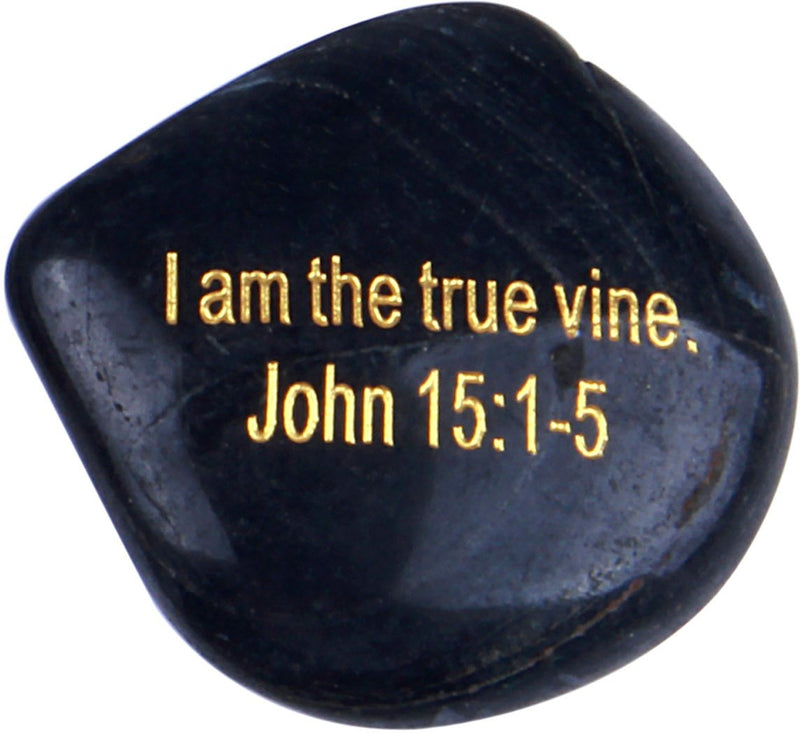 The Seven I AM Statements in John Engraved in Gold on River Stones from The Holy Land