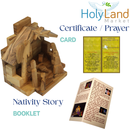 Holy Land Market Olive Wood Nativity Set - Small One Piece Christmas Set, 4.5 in High, Includes Joseph, Mary, Baby Jesus