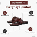 Sandalias/Deslizadores de cuero de Jesús Bíblico para hombres/mujeres del Mercado de Tierra Santa (Estilo Jerusalén IV)