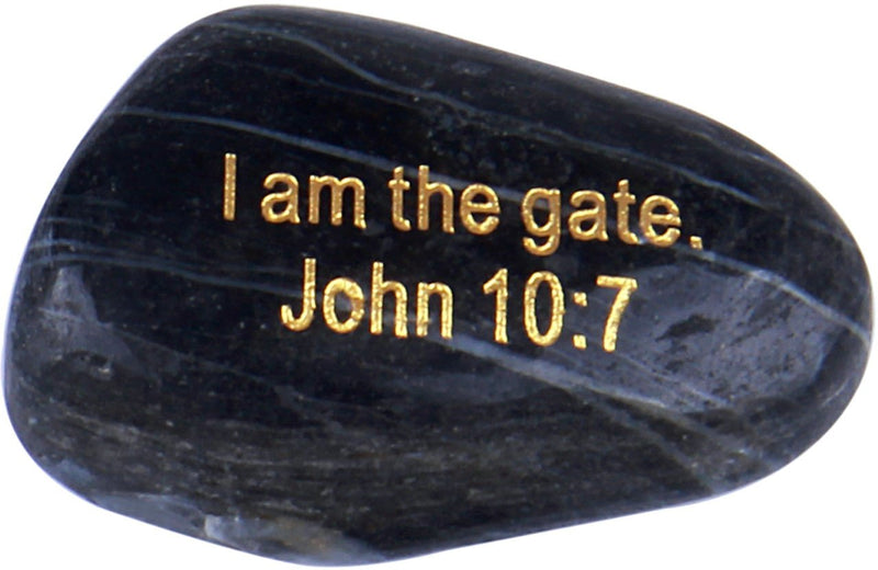 The Seven I AM Statements in John Engraved in Gold on River Stones from The Holy Land