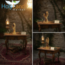 Escultura del Corazón de la Sagrada Familia en Madera de Olivo de Belén Tallada a Mano – por Artesanos Cristianos – con un Certificado de Autenticidad, Tarjeta de Oración y Folleto de Natividad - 5 Pulgadas