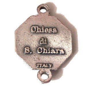 Saint Clare Basilica medal - Pewter (1.5cm-0.6" in diameter)