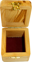 Holy Land Market Unique Messianic Star of David with Cross Olive Wood Box - Standard Size