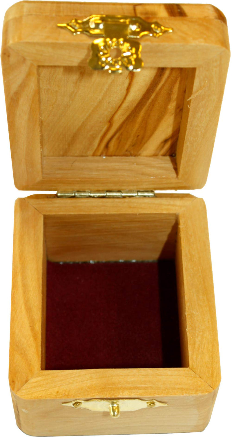 Holy Land Market Unique Messianic Star of David with Cross Olive Wood Box - Standard Size