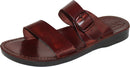 Holy Land Market Men/Women Biblical Jesus Leather Sandals/Slides From Jerusalem (Andrew Style II)