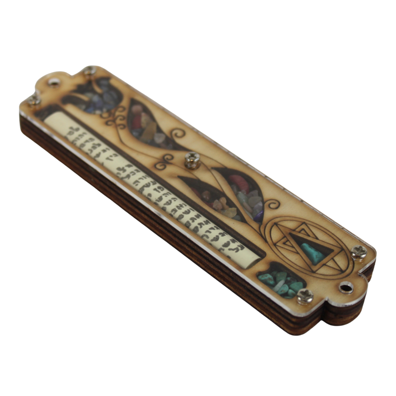 Star of David Mezuzah with Shema Israel Scroll