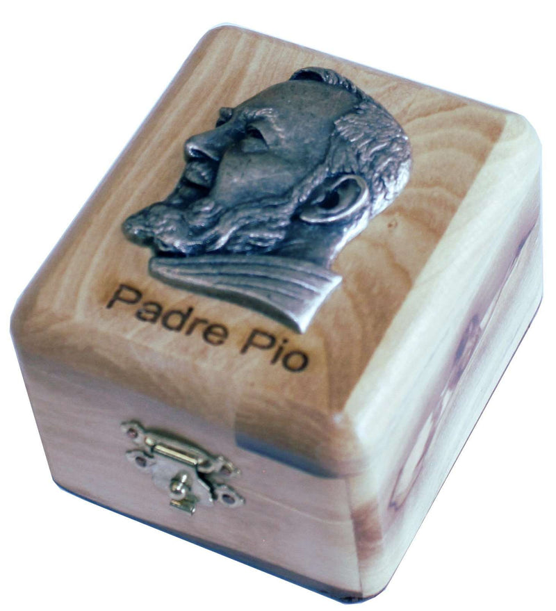 Caja de Primera Comunión del Mercado de Tierra Santa - Caja de rosario - Madera de olivo de Belén