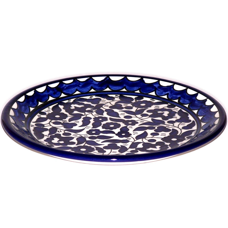 Armenian Ceramic Decorative Dinner or Display Plate - 10.5 Inches - Asfour Outlet Trademark