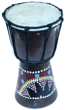 Djembe or Jembe Drum With With colored dots from Jerusalem - Large size (30 cm or 12 Inches high) by Holy Land Market