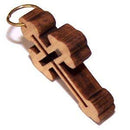 Olive wood Eastern Cross Laser Pendant(6cm or 2.36" long )