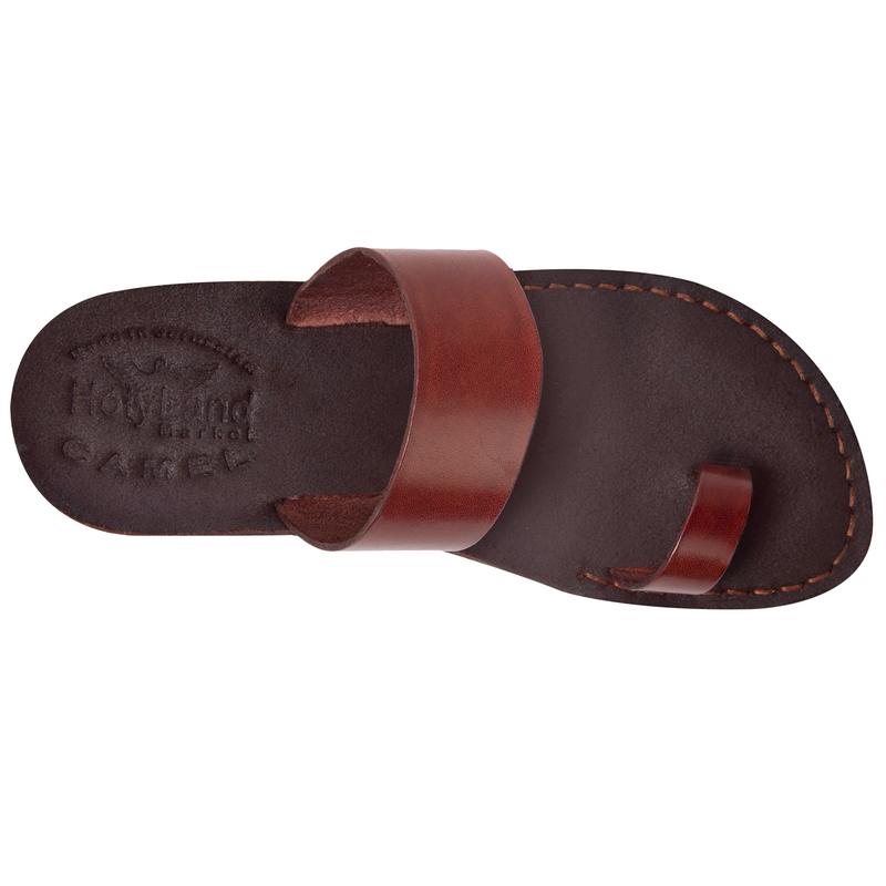 Holy Land Market Unisex Adults/Children Genuine Leather Biblical Sandals/Flip Flops/Slides/Slippers  (Jesus) Suede IV