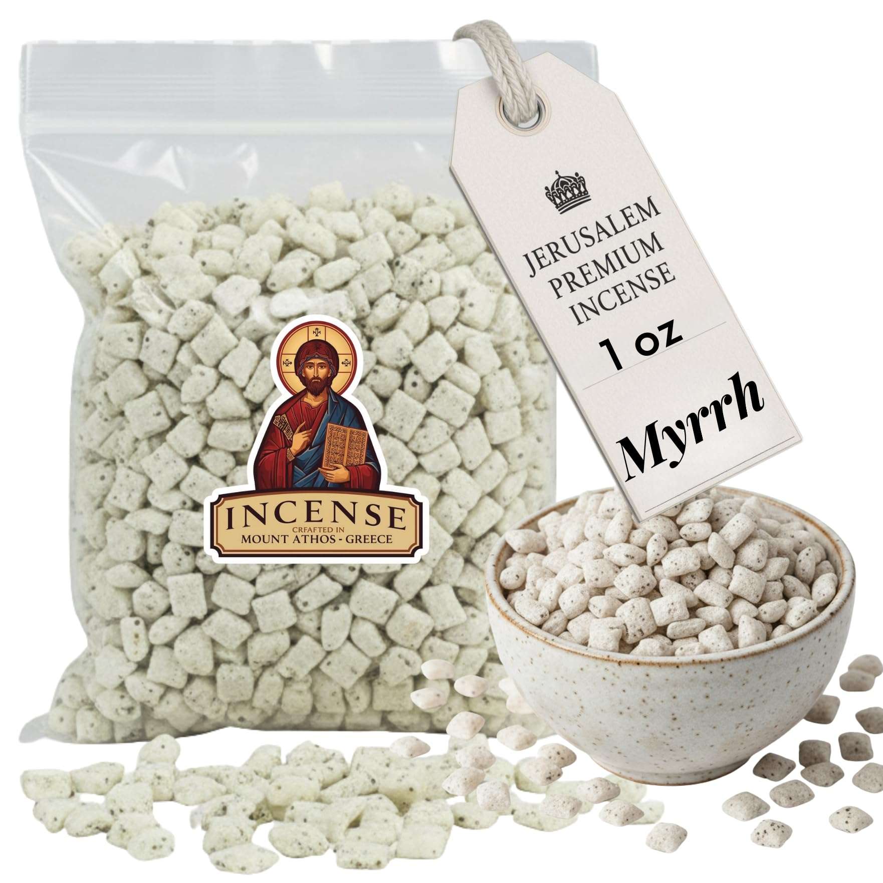Holy Land Market Jerusalem Incense - for Church or Personal Use, Premi