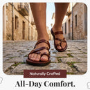 Sandalias/Deslizadores de cuero bíblicas de Jesús para hombres/mujeres del Mercado de Tierra Santa desde Jerusalén (Campo de los Pastores)