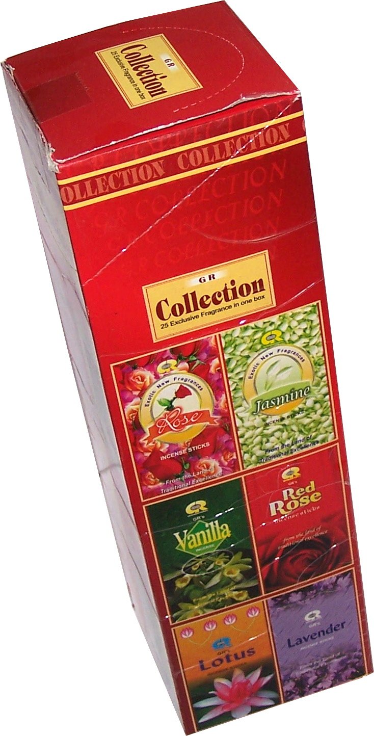 Holy Land Market 25 fragrances x 8 Incense sticks set imported from India ( About 200 Incense Sticks )