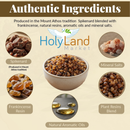 Mercado de Tierra Santa Incienso de Flores Trituradas y Selladas de La Tierra Santa - 90-110 Gramos (3.5 Onzas)