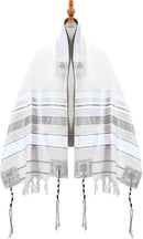 Holy Land Market Grafted IN - Messianic Christian Prayer Shawl/Tallit Prayer Shawl - Creation and Restoration Talit (Black)