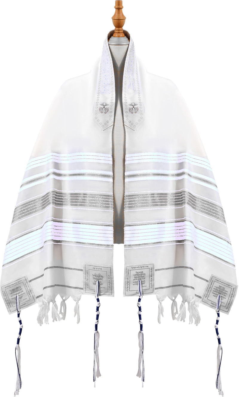 Holy Land Market Grafted IN - Messianic Christian Prayer Shawl/Tallit Prayer Shawl - Creation and Restoration Talit
