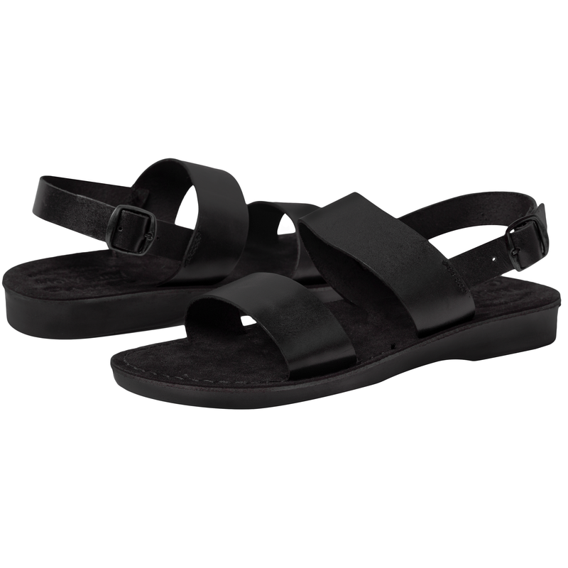 Holy Land Market Unisex Adults/Children Genuine Leather Biblical Sandals/Flip Flops/Slides/Slippers  (Jesus) Suede II