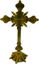 Holy Land Market Altar Table Crucifix - Church or Home Decor - Enamel Ornamented