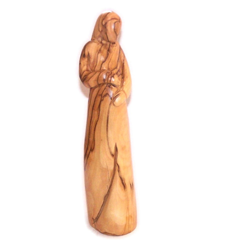 Holy Land Market The Helper in Childbirth - Mary Pregnant Carrying Baby Jesus in her Womb - Olive Wood (20 cm cm or 8 inches)