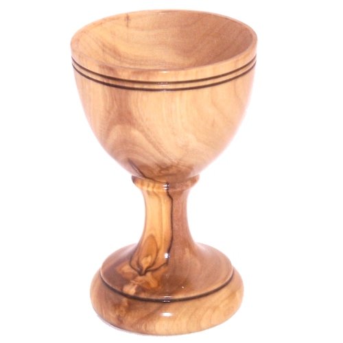 Olive wood Handcrafted Egg cup - 7.5x5cm or 3x2 inches