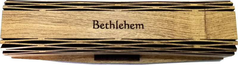 Handmade ballpoint pen handcrafted from Bethlehem Olive wood with wooden box - elegant and sleek design