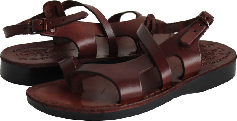 Holy Land Market Men/Women Biblical Jesus Leather Sandals/Slides From Jerusalem (Mary Magdalene Style I)