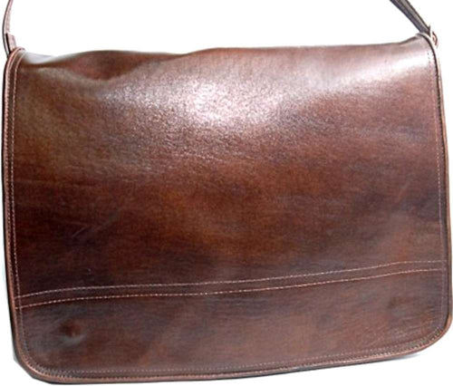 Bolsa de negocios o laptop de cuero original del Mercado de Tierra Santa - (39x30x8 cm O 15x12x3 pulgadas)