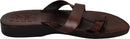 Holy Land Market Men/Women Biblical Jesus Leather Sandals/Slides From Jerusalem (Paul  Style I)