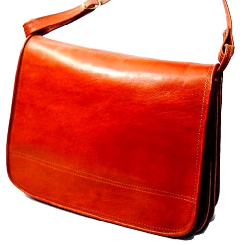 Bolsa de negocios o laptop de cuero original del Mercado de Tierra Santa - (39x30x8 cm O 15x12x3 pulgadas)