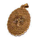 Ícono de Crucifixión - medalla de bronce esmaltada o resinada - Grande (5 cm o 2 pulgadas)