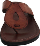 Mercado de Tierra Santa Sandalias/Chanclas de Cuero de Jesús para Hombres/Mujeres Desde Jerusalén (Estilo Andrew I)