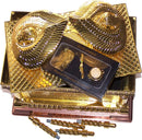 Holy Land Market The Ark of The Covenant Gold Plated (Small, Ark and Contents) With Special Explanation Card for Ark and Contents