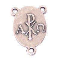 Our Lady of Charity of El Cobre Rosary triangle - Pewter (2.5cm - 1 inches)