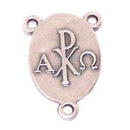 Our Lady of Charity of El Cobre Rosary triangle - Pewter (2.5cm - 1 inches)