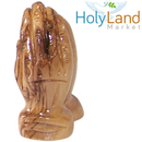 Holy Land Market Olivewood Praying Hands (6 cm or 2.5 Inch) - Small Hands