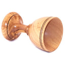 Taza de huevo artesanal de madera de olivo - 7.5x5cm o 3x2 pulgadas